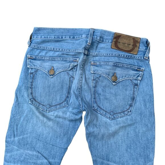 Vintage True Religion Jeans Size 30 Leather Tab Blue - Picture 6 of 7